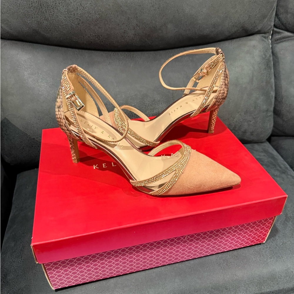 Kelly & Katie Tan Strappy Heels